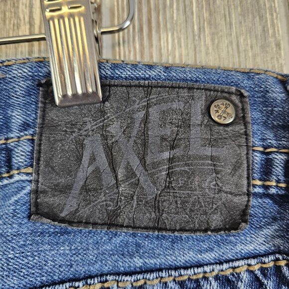 T.K. Axel Jeans Men's 36x32 (Actual 36x30) Distressed Denim Relaxed Straight Leg - Picture 11 of 11